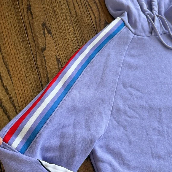 Adidas Tricolor Hoodie Lavender Trefoil Small Pullover - Picture 8 of 13